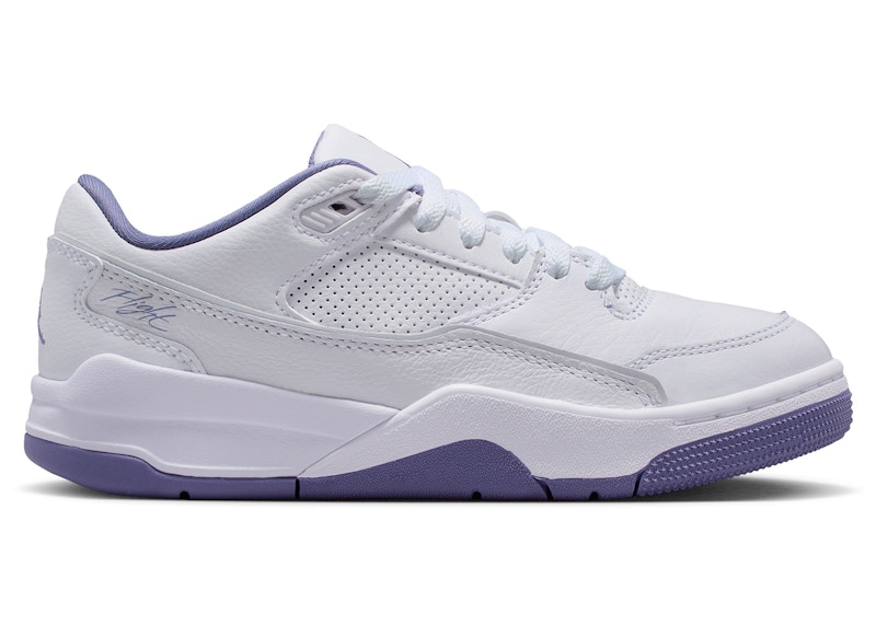 (Youth) Air Jordan Flight Court 'White Dusty Amethyst' HF3333-115