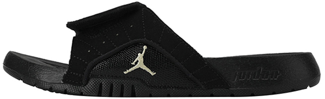 (Youth) Air Jordan Hydro 12 Slide 'Black Metallic Gold' 820267-012 Buy (Youth) Air Jordan Hydro 12 Slide 'Black Metallic Gold' 820267-012