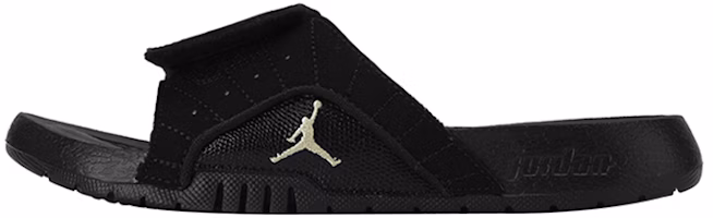(Youth) Air Jordan Hydro 12 Slide 'Black Metallic Gold' 820267-012 (Youth) Air Jordan Hydro 12 Slide 'Black Metallic Gold' 820267-012