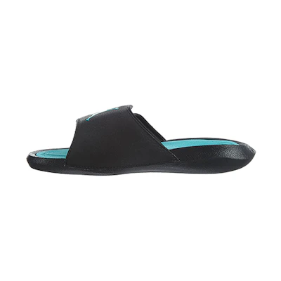 (Youth) Jordan Hydro 6 Black/Hyper Jade Synthetic Massage Slippers