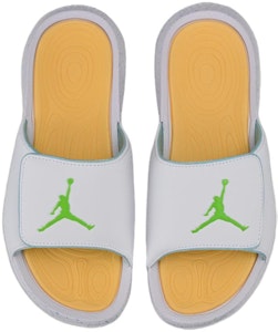 大童 Jordan Hydro 6 BG GS 防滑減震 兒童拖鞋 白黃 Lookbook 大童 Jordan Hydro 6 BG GS 防滑減震 兒童拖鞋 白黃