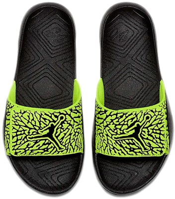 (Youth) Air Jordan Hydro 7 V2 Burst Crack Black Yellow Slippers 'Black Yellow' BQ6291-700 Lookbook (Youth) Air Jordan Hydro 7 V2 Burst Crack Black Yellow Slippers 'Black Yellow' BQ6291-700