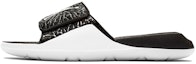 Buy (Youth) Air Jordan Hydro 7 V2 Burst Crack Minimalistic Black White Slippers BQ6291-001