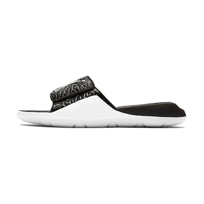 (Youth) Jordan Hydro 7 V2 Burst Crack Minimalistic Black White Slippers