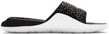 (Youth) Air Jordan Hydro 7 V2 Burst Crack Minimalistic Black White Slippers BQ6291-001