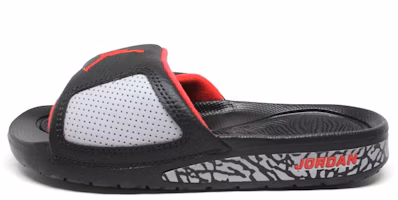 (Youth) Air Jordan Hydro III Retro 'Black Red' Slippers AH8108-003 (Youth) Air Jordan Hydro III Retro 'Black Red' Slippers AH8108-003