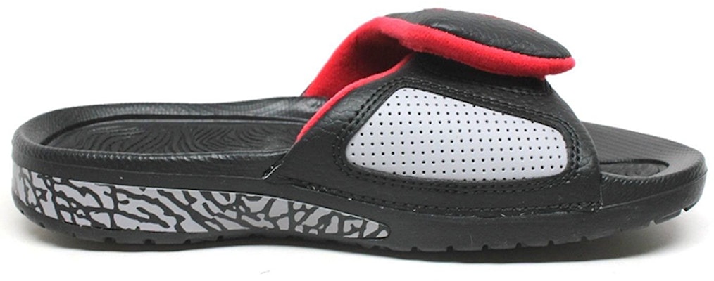 (Youth) Air Jordan Hydro III Retro 'Black Red' Slippers AH8108-003 Order (Youth) Air Jordan Hydro III Retro 'Black Red' Slippers AH8108-003