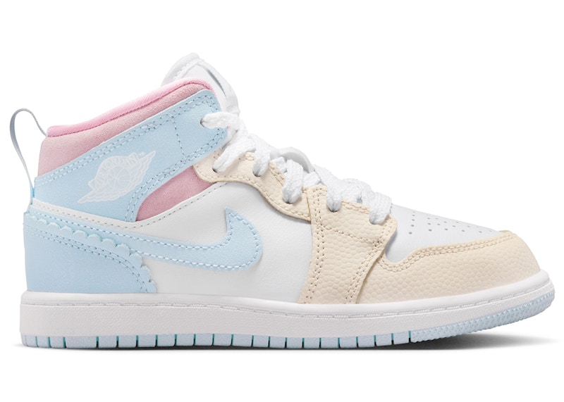 Buy (JR) Air Jordan 1 Mid SE ''Mezzo Blu Avorio Pallido'' IB7056-403