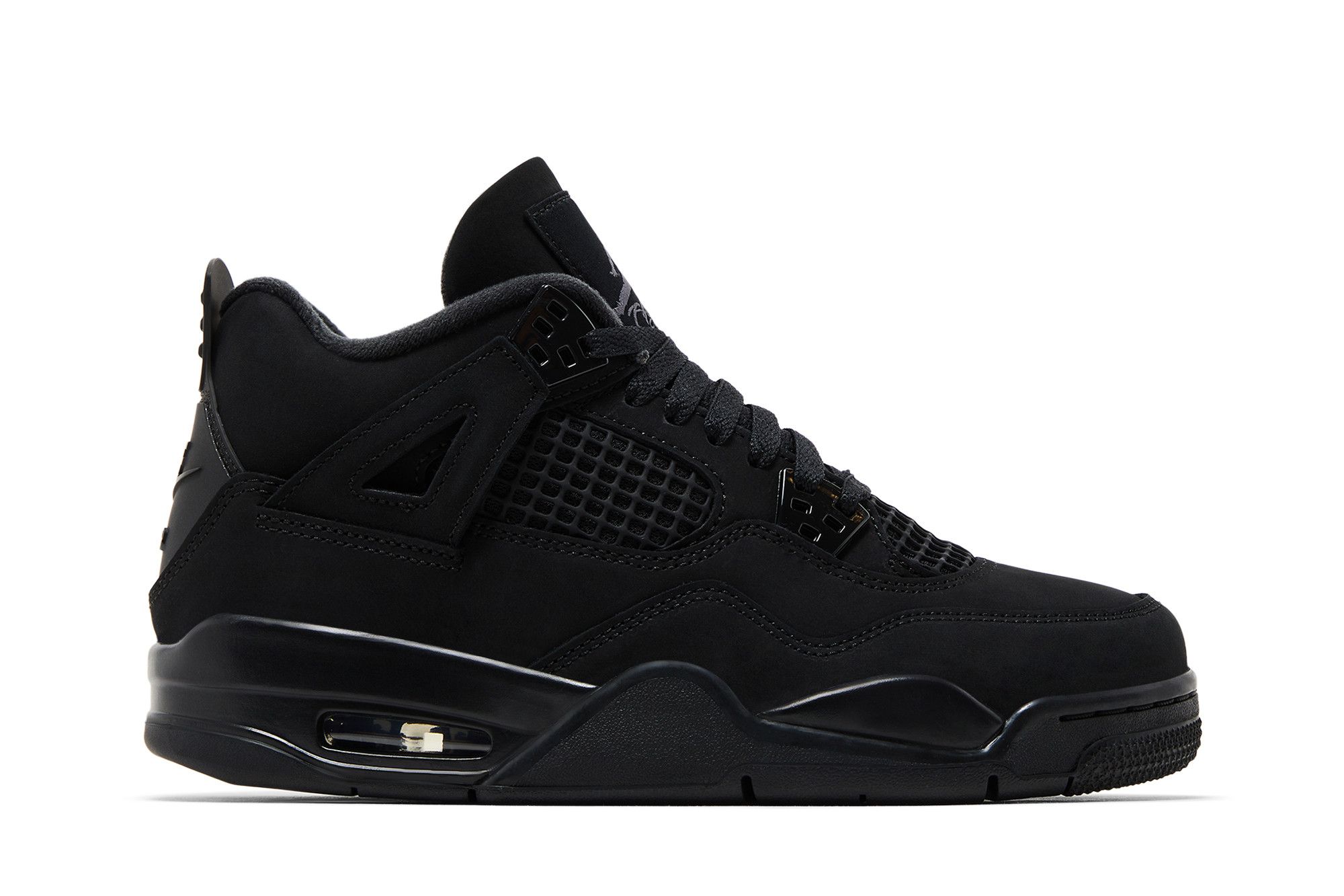 (Youth) Air Jordan Jordan 4 Retro 2025 &#x27;Black Cat&#x27; IB4171-010