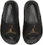 Lookbook (JR) Air Jordan Jumpman Slide ''Hitam Emas Metalik'' FQ1597-007