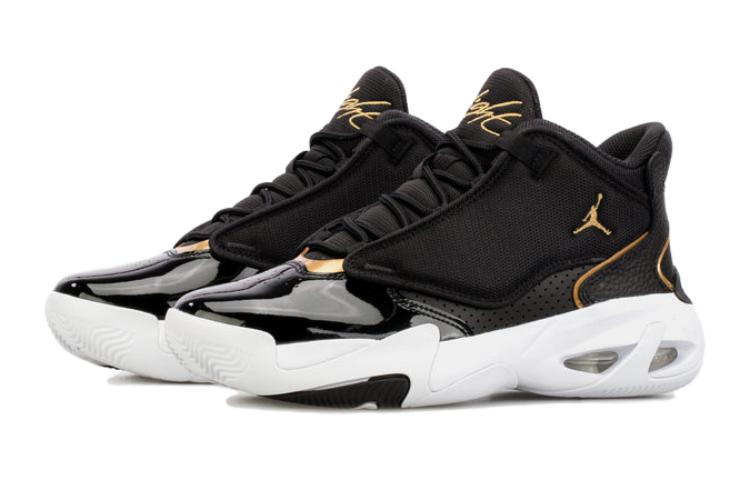 Lookbook (JR) Air Jordan Max Aura 4 ''Schwarz Gold'' DQ8404-007