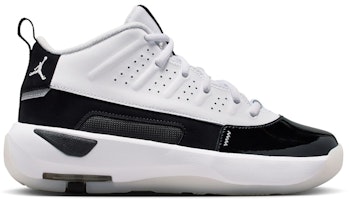 (Youth) Air Jordan Max Aura 7 White Summit White Black HQ2089-100 (Youth) Air Jordan Max Aura 7 White Summit White Black HQ2089-100