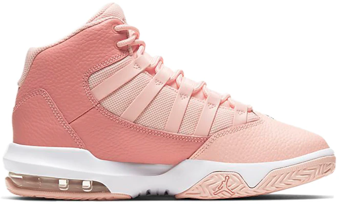 Jordan Max Aura 高筒 復古籃球鞋 GS 白粉色 Order Jordan Max Aura 高筒 復古籃球鞋 GS 白粉色