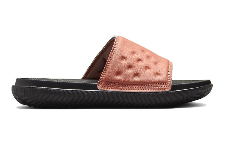 (Youth) Jordan Play Stylish Sports Slippers Pink Black 圖 2