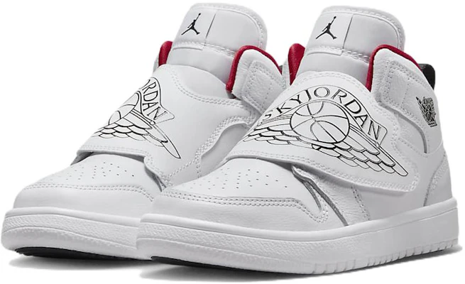 (JR) Air Jordan Sky 1 ''Blanc Gym Rouge'' BQ7197-164 Lookbook (JR) Air Jordan Sky 1 ''Blanc Gym Rouge'' BQ7197-164