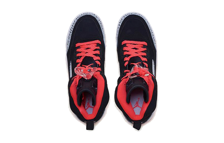 Lookbook Jordan Spizike 緩震防滑耐磨 高筒 復古籃球鞋 女款 黑紅