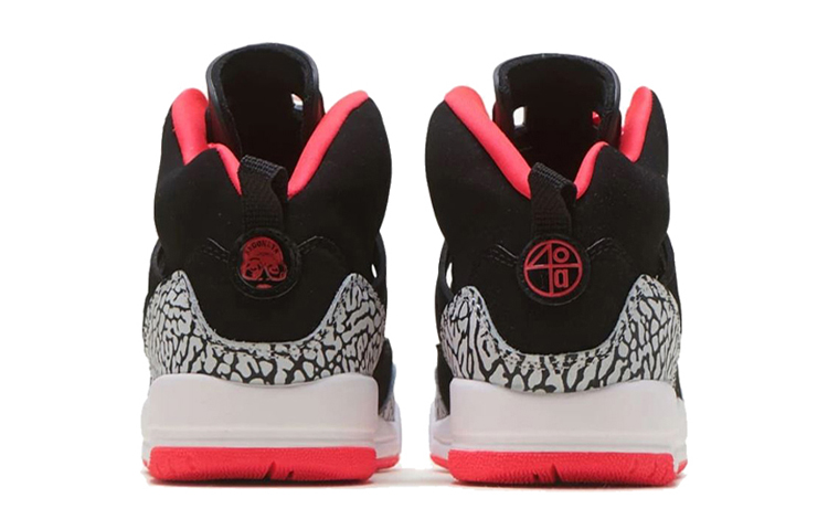 Shop Jordan Spizike 緩震防滑耐磨 高筒 復古籃球鞋 女款 黑紅