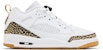 (JR) Air Jordan Spizike Rendah 'Putih Hitam Emas Metalik' HJ9022-100