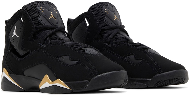 (JR) Air Jordan True Flight 2023 'Hitam Emas Metalik' 343795-017 Cheap (JR) Air Jordan True Flight 2023 'Hitam Emas Metalik' 343795-017