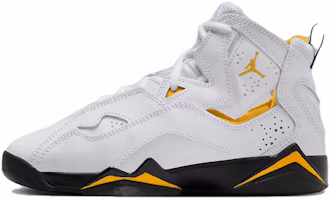 (Youth) Air Jordan True Flight 'White Yellow Ochre' 343795-107 (Youth) Air Jordan True Flight 'White Yellow Ochre' 343795-107