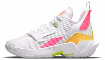 (Youth) Air Jordan Why Not Zer0.4 4 'White Pink Yellow' CQ9430-102 (Youth) Air Jordan Why Not Zer0.4 4 'White Pink Yellow' CQ9430-102