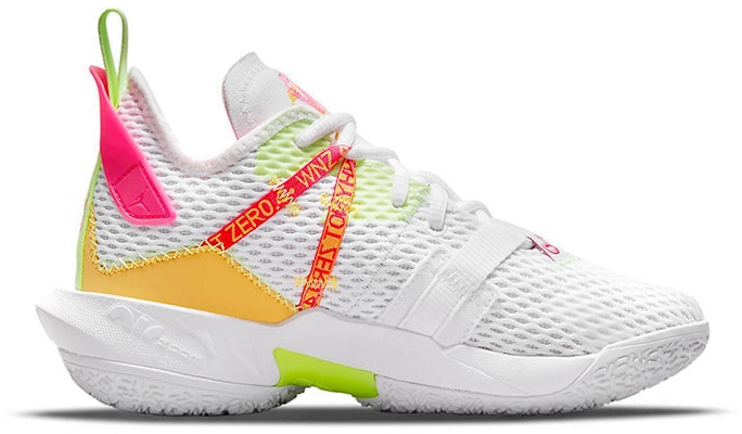 (Youth) Air Jordan Why Not Zer0.4 4 'White Pink Yellow' CQ9430-102 Order (Youth) Air Jordan Why Not Zer0.4 4 'White Pink Yellow' CQ9430-102