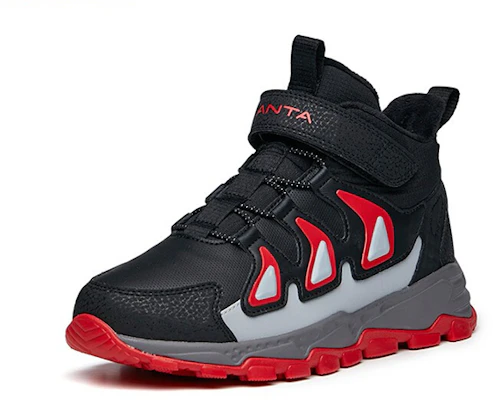(JR) Anta ''Nero Grigio Rosso Foderato in Pile Velcro Running'' 312146914-1 Order (JR) Anta ''Nero Grigio Rosso Foderato in Pile Velcro Running'' 312146914-1
