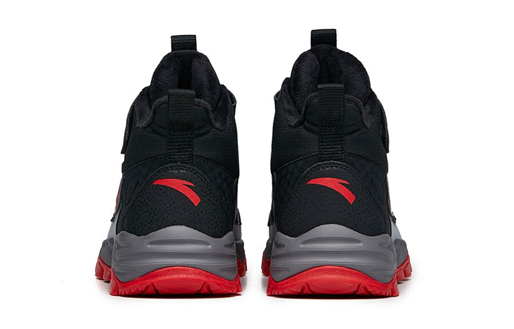 Shop (JR) Anta ''Nero Grigio Rosso Foderato in Pile Velcro Running'' 312146914-1