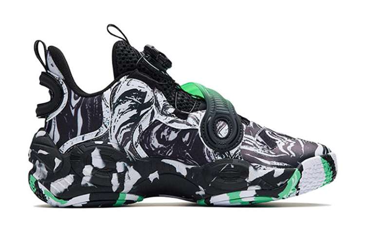 (Youth) Anta 2 Trendy Basketball Shoes 'Black White Green' 圖 2