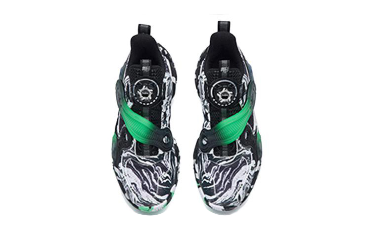 (Youth) Anta 2 Trendy Basketball Shoes 'Black White Green' 圖 4