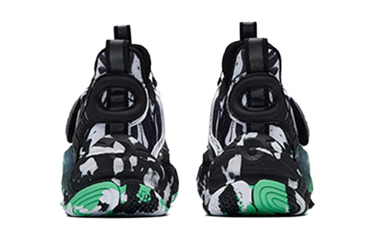 (Youth) Anta 2 Trendy Basketball Shoes 'Black White Green' 圖 5