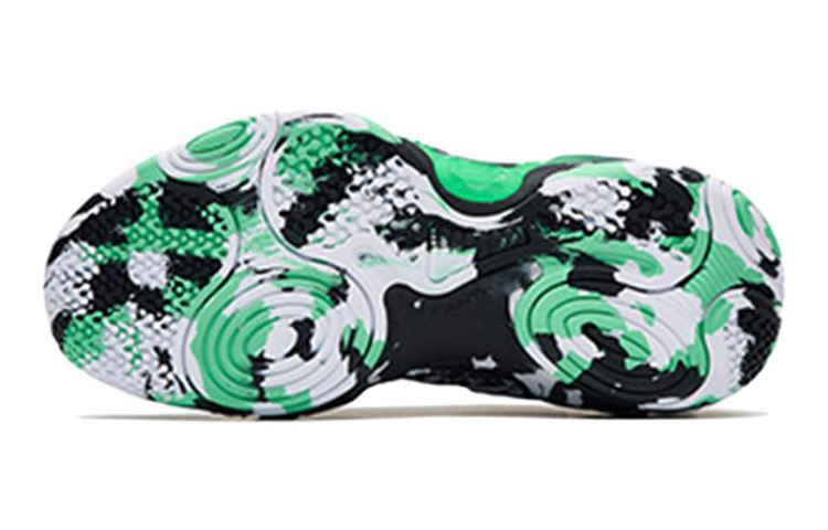 (Youth) Anta 2 Trendy Basketball Shoes 'Black White Green' 圖 6