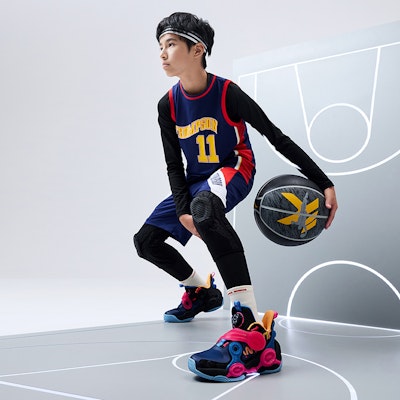 (Youth) Anta Alien 2 Mid 'Black Blue Pink' 312231115-10 3