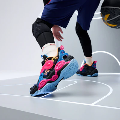 (Youth) Anta Alien 2 Mid 'Black Blue Pink' 312231115-10 1