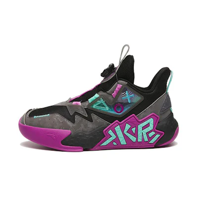 (Youth) Anta Basketball 'Cement Kryptonite Black Purple'