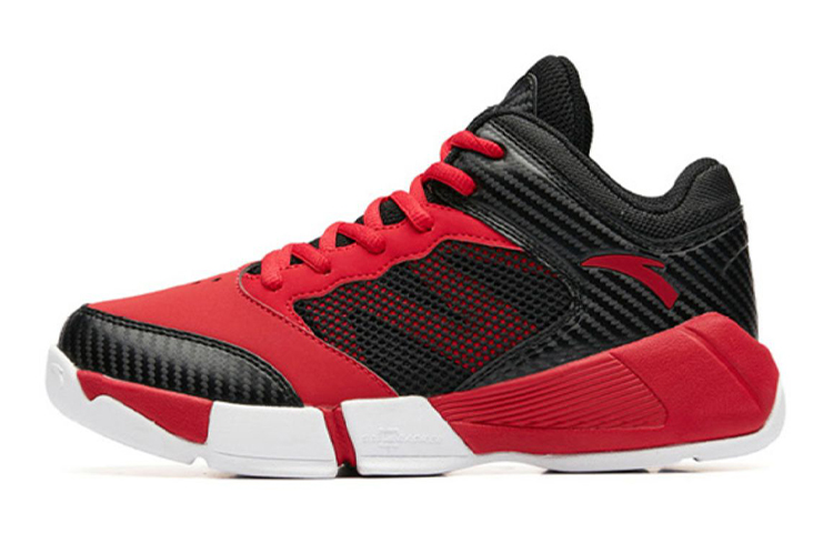 Buy (JR) 安踏篮球鞋低帮“黑红白” A31931116-1