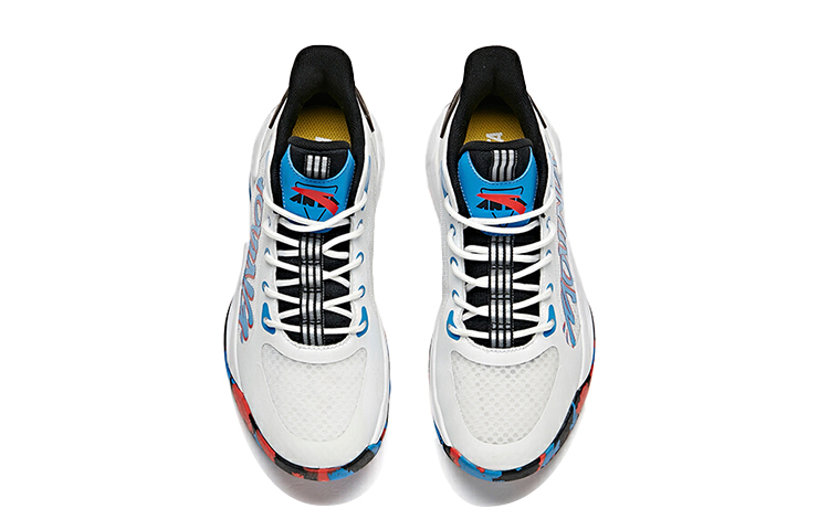 Lookbook (JR) Anta Baloncesto Mid 'Blanco Negro Azul' 312121110-1