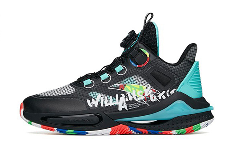 (Youth) Anta Basketball Shoes 'Black Green'