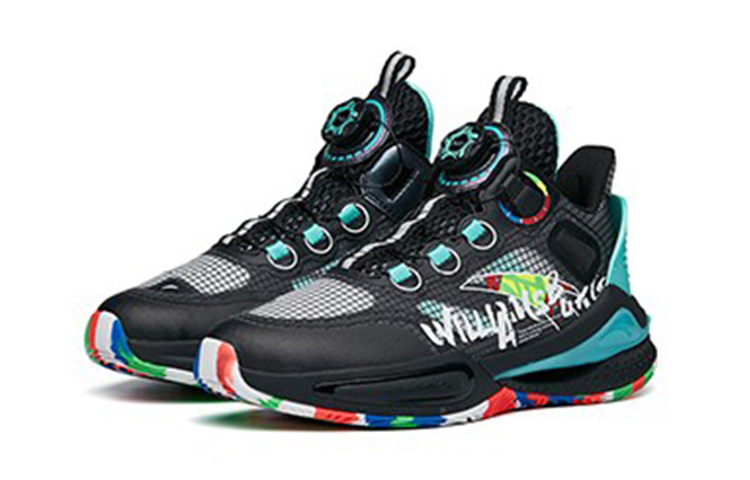 (Youth) Anta Basketball Shoes 'Black Green' 圖 3