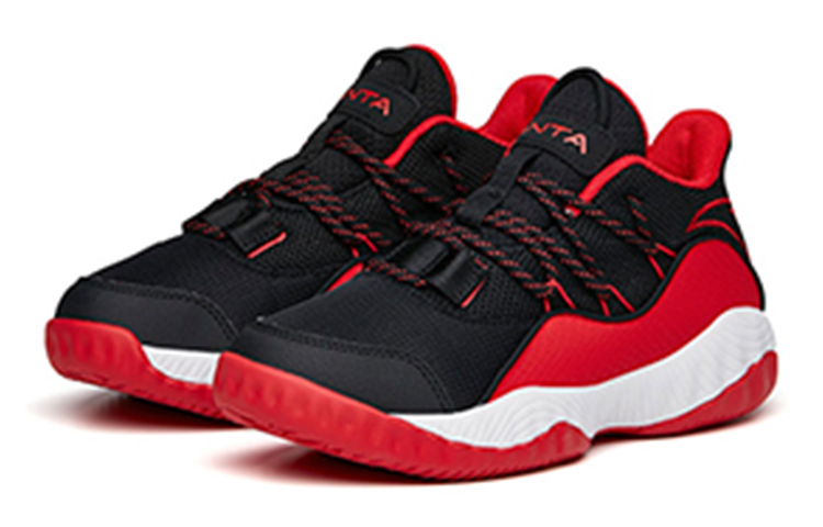Lookbook (Youth) Anta Basketball Shoes 'Black Red White' A312121129-3