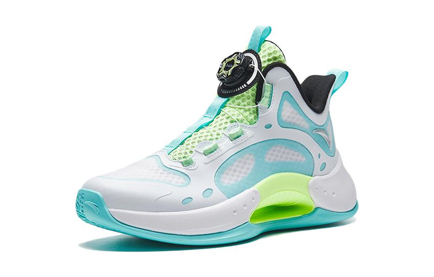 Order (JR) 安踏篮球鞋‘清况高帮白蓝绿’ 312321122-2