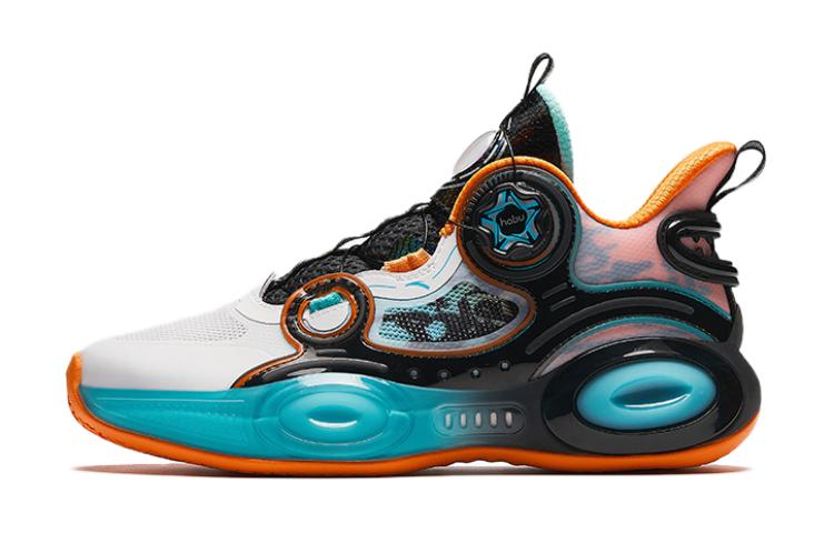 (Youth) Anta Basketball Shoes 'White Blue Orange'