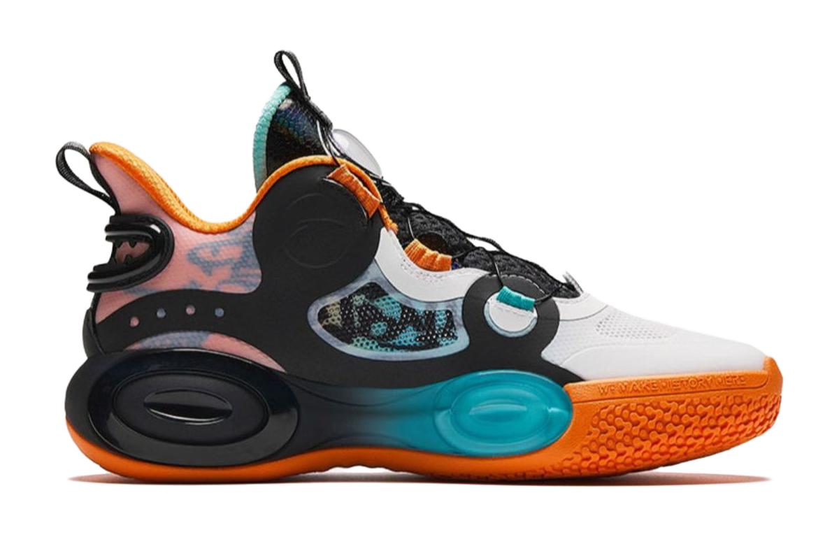 (Youth) Anta Basketball Shoes 'White Blue Orange' 圖 2