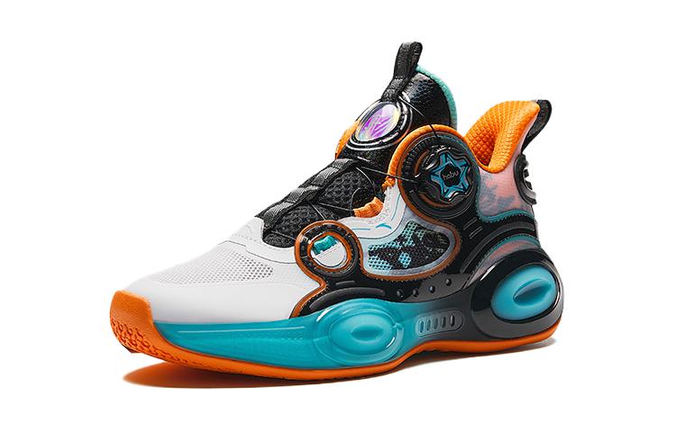 (Youth) Anta Basketball Shoes 'White Blue Orange' 圖 3