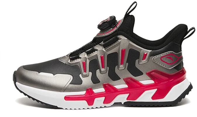 大童 Anta安踏 弓速 GS 皮面 耐磨防滑輕便 低幫 兒童跑步鞋 黑銀 Buy 大童 Anta安踏 弓速 GS 皮面 耐磨防滑輕便 低幫 兒童跑步鞋 黑銀