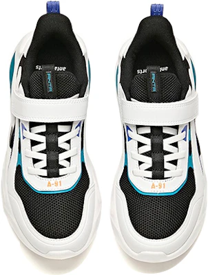 (Youth) Anta Casual Low-Top Running 'Black White Blue' 312118876-1 Lookbook (Youth) Anta Casual Low-Top Running 'Black White Blue' 312118876-1
