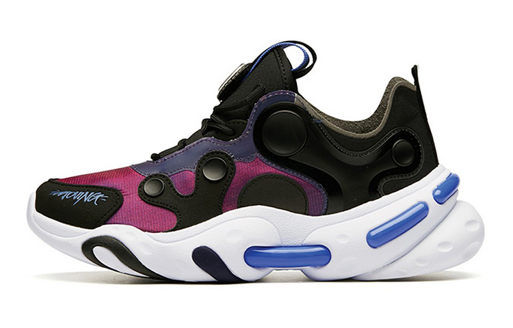 (Youth) Anta Casual Low-Top Running Shoe 'Black Purple White' 312018868-1