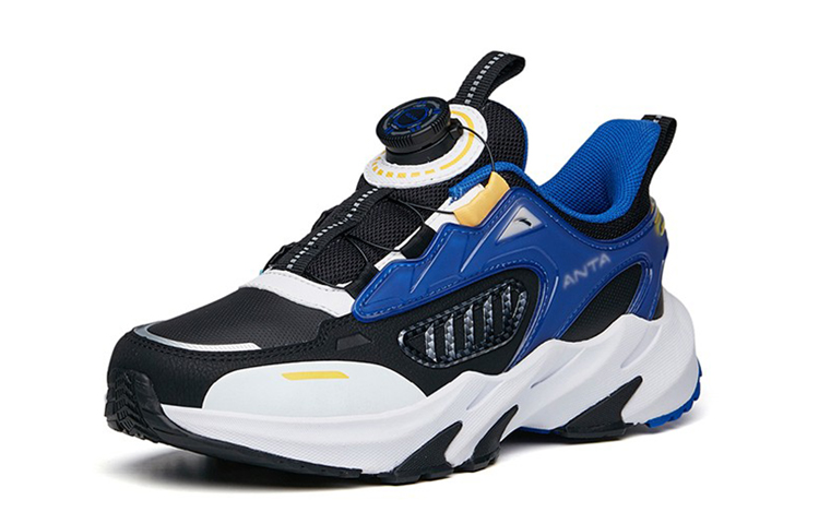 (Youth) Anta Casual Running Shoe 'Black Blue White' 圖 3