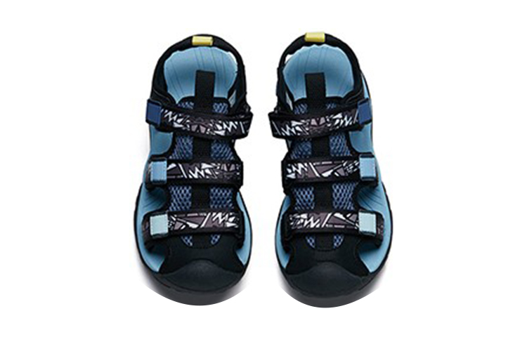 Shop (Youth) Anta Comfort Sandal 'Black Blue' 312226930-1