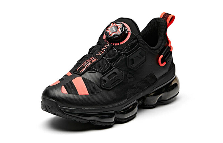 Order (JR) Sepatu Lari Anta Empuk 'Hitam Oranye Merah' 31945505-1